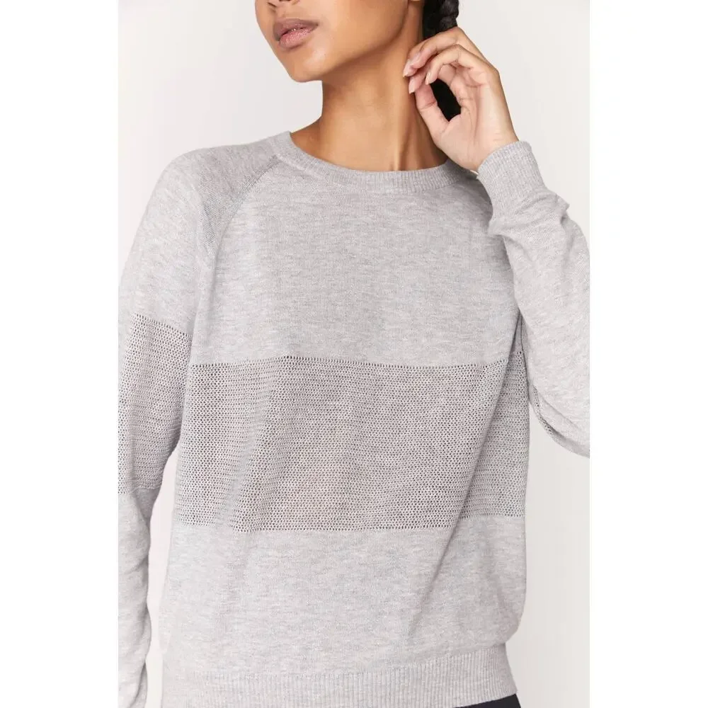 Spiritual Gangster On The Go Sweater Heather Gray Size XS